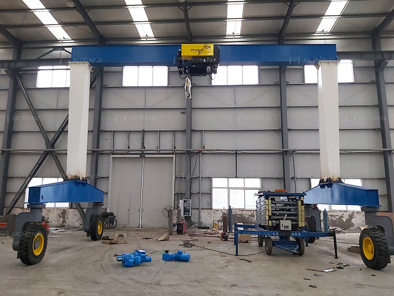 10T Rubber Tyred Crane With European Hoist