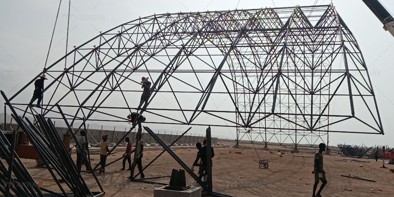 Steel Grid Structure Installation In Somalia