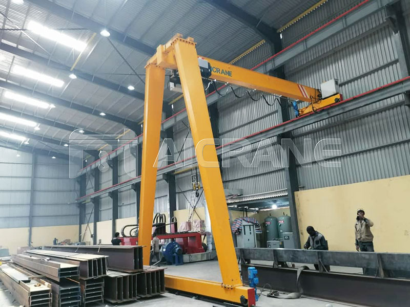 10 Ton Semi Gantry Crane Installed in Nigeria