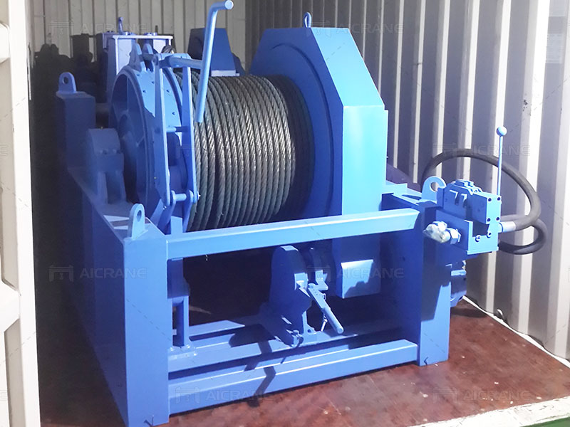 15 Ton Hydraulic Mooring Winch Shipped to Vietnam