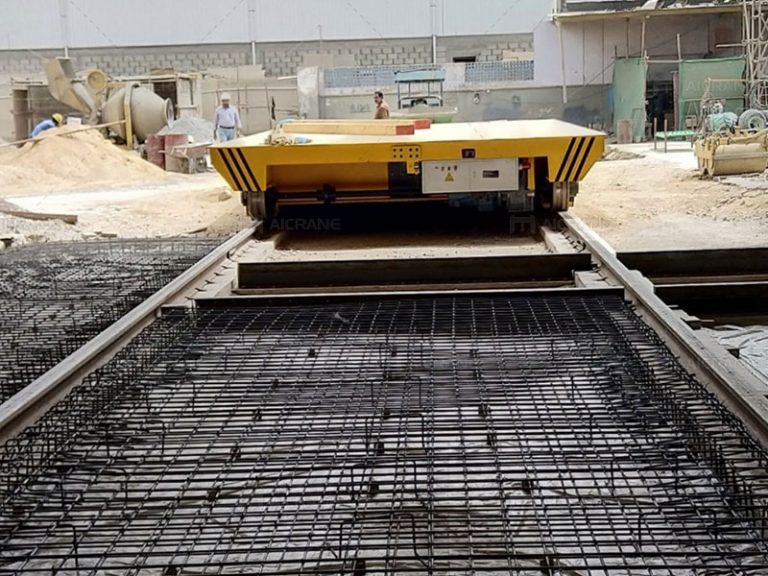 Transfer Cart in Steel Structure Manufacturing Plant