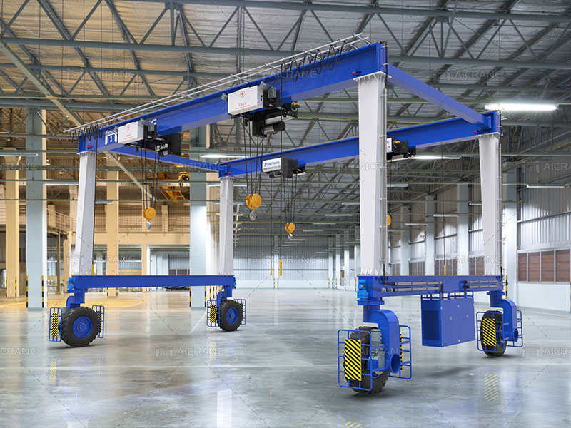 Rubber Tyred Gantry Crane for Sale in Indonesia
