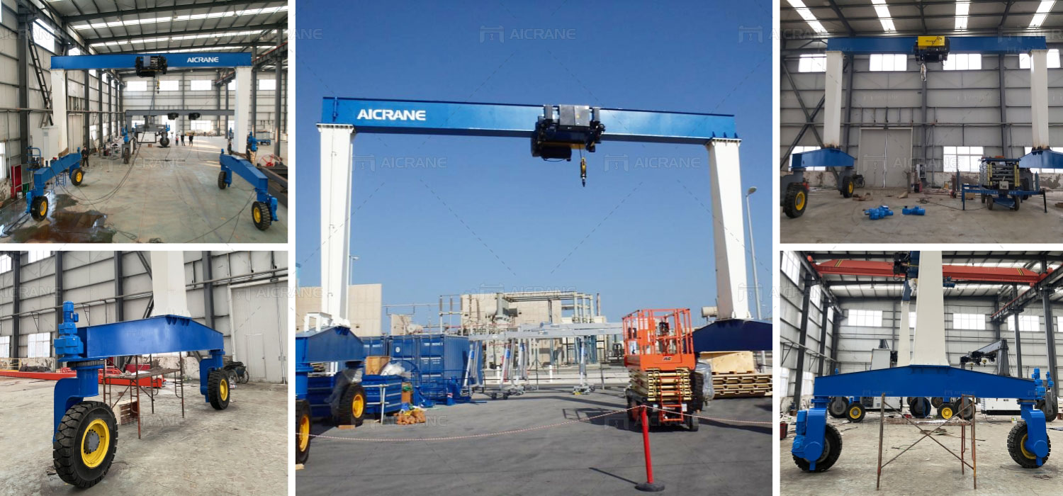 10 Ton Single Beam Rubber Tyred Gantry Crane