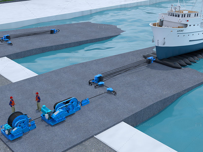 Pulling Ships Using A Slipway Winch