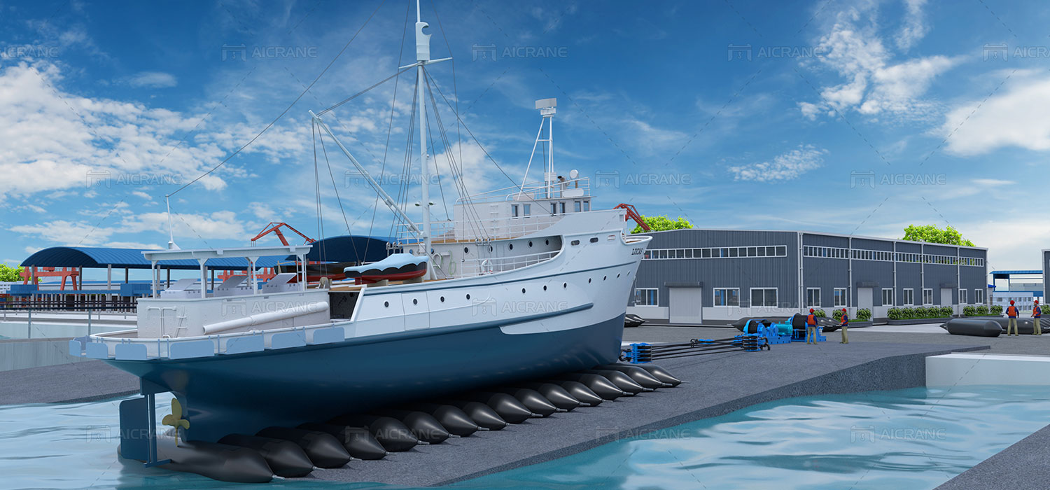 Slipway Winch Solution With Marine Airbag 