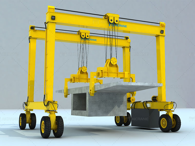 Straddle Crane for Precast Beam Lifting