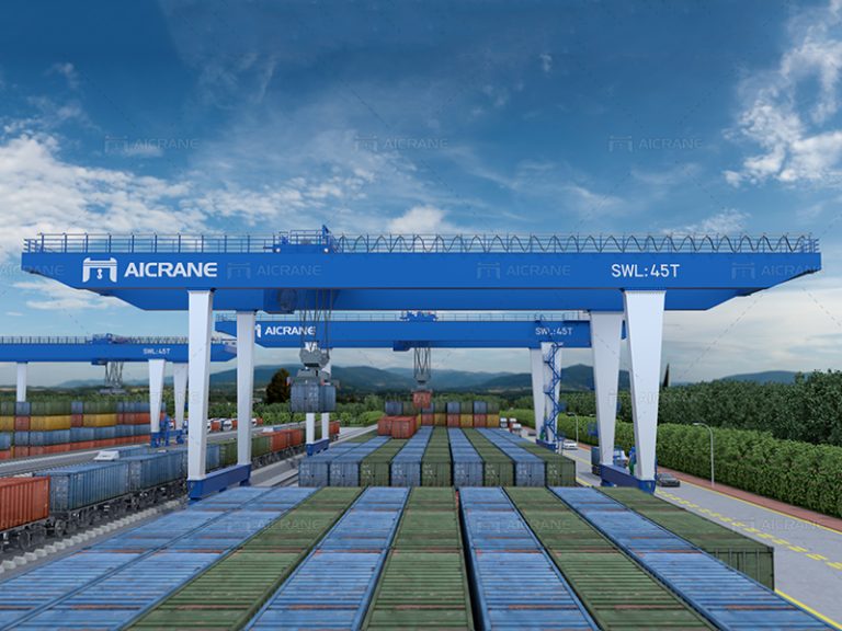 Container Gantry Crane Working