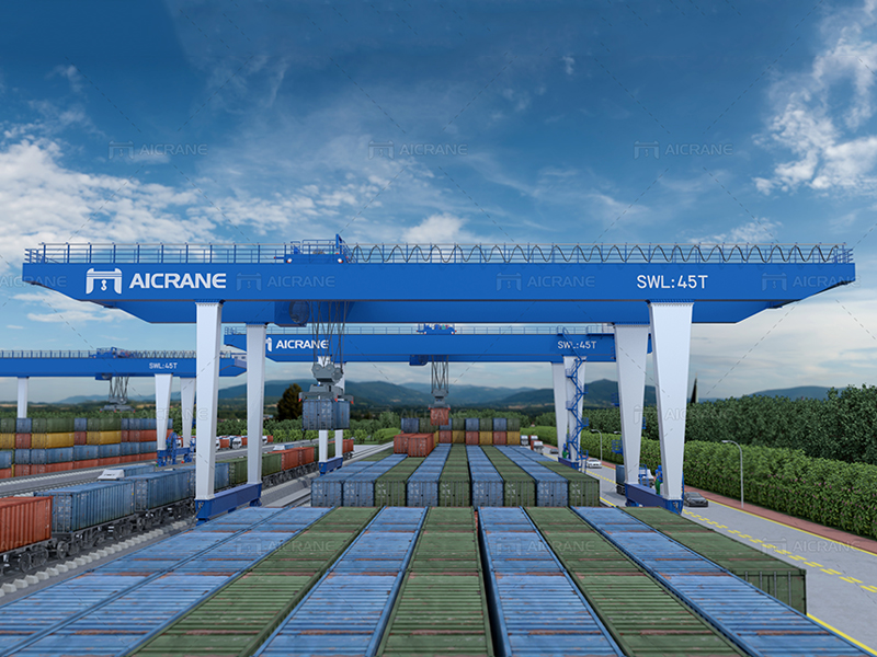 Container Gantry Crane Working