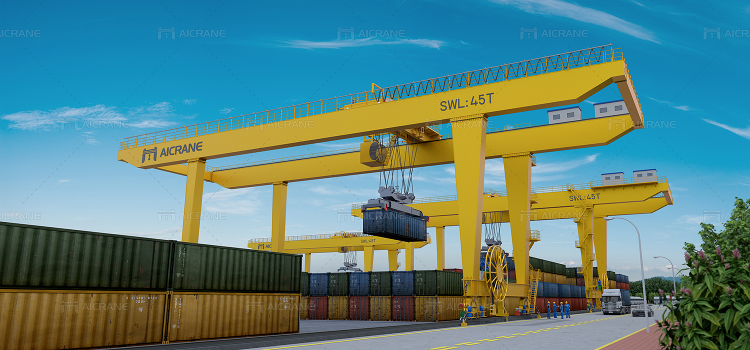 Crene Rasel Rail Mounted Gantry Crane | RMG Crane | Aicrane