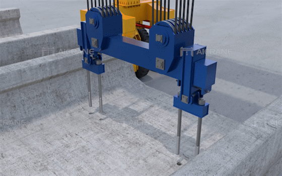 Straddle Carrier Crane for Prefab Plant