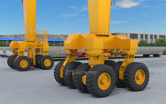 Working of Straddle Crane