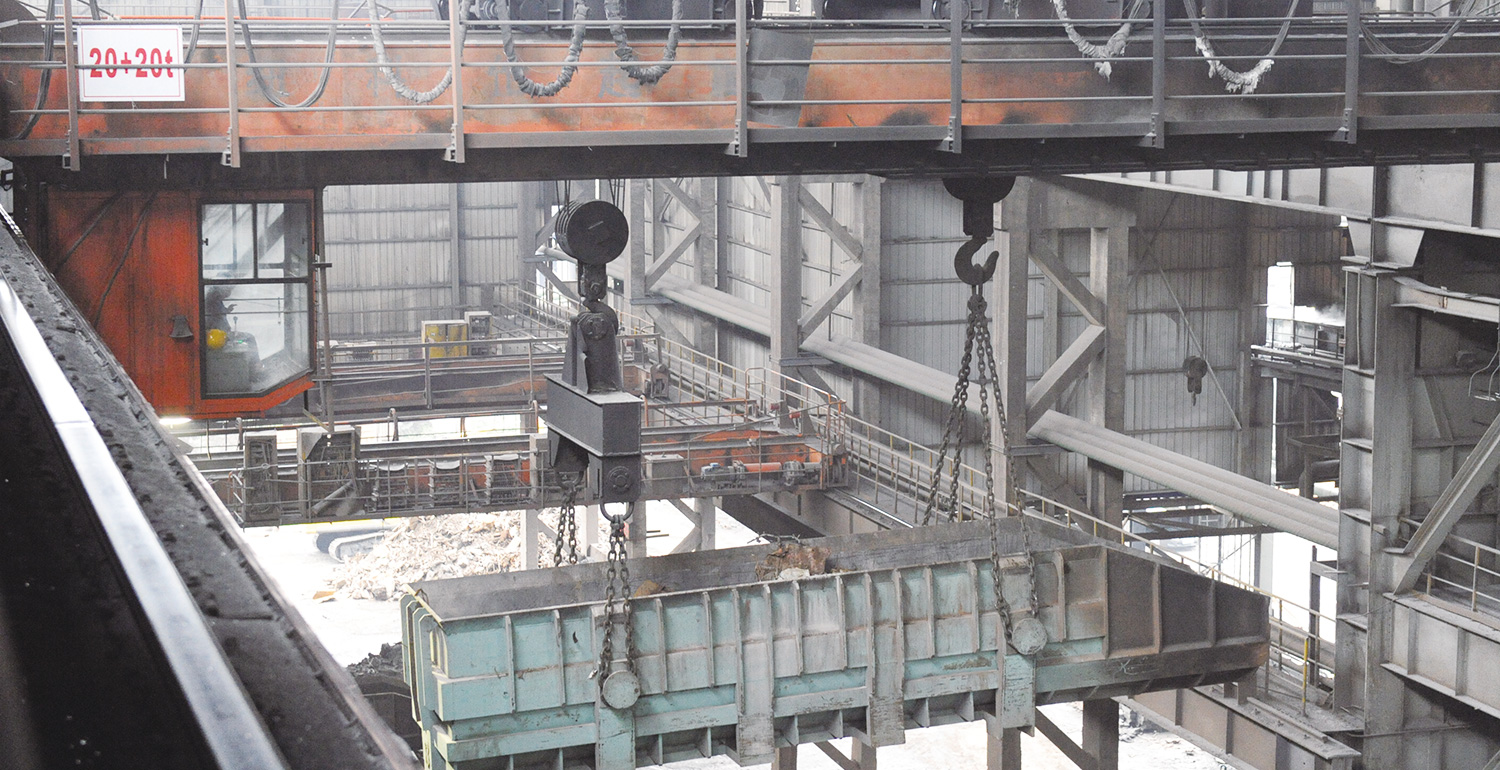 Charging Crane in Steel Mill