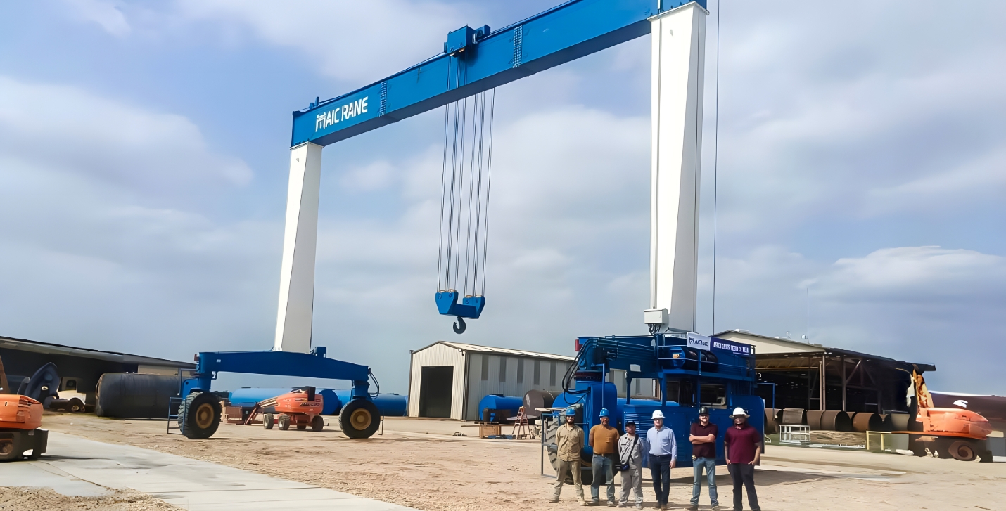 Rubber Tyred Gantry Crane for Lifting Steel Tanks