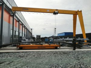 Semi-Gantry Cranes For Steel Processing Plant