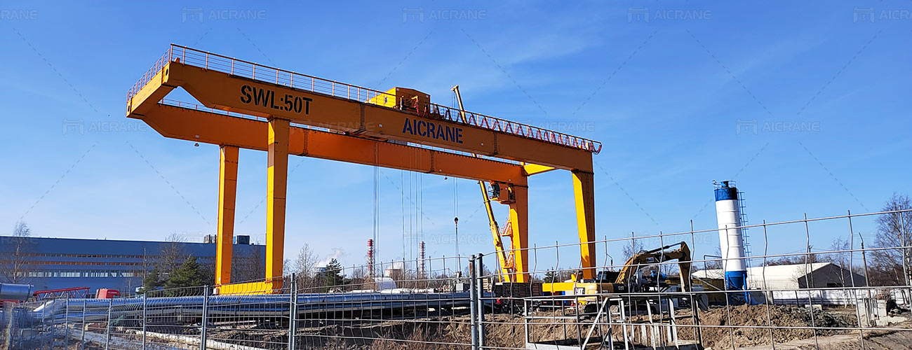 50 Ton Gantry Crane for Tunnel Construction in Russia