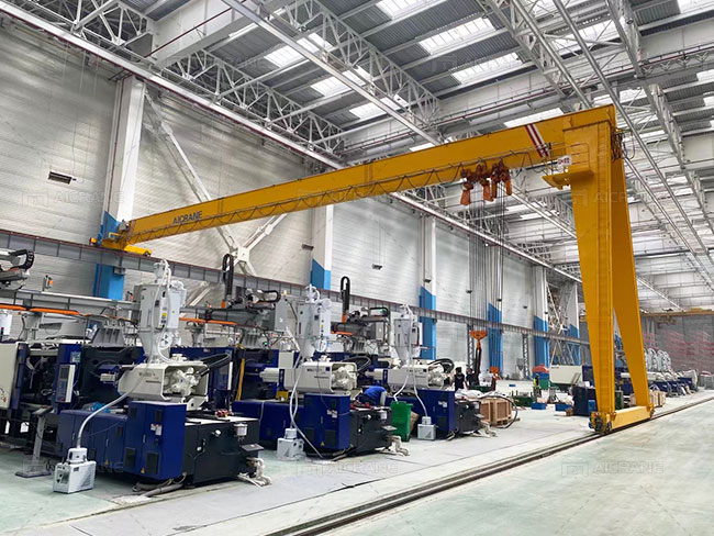 20+10 Ton Semi Gantry Indoor Cranes