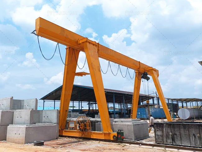 Gantry Crane With Double Cantilever in Precast Concrete Plant