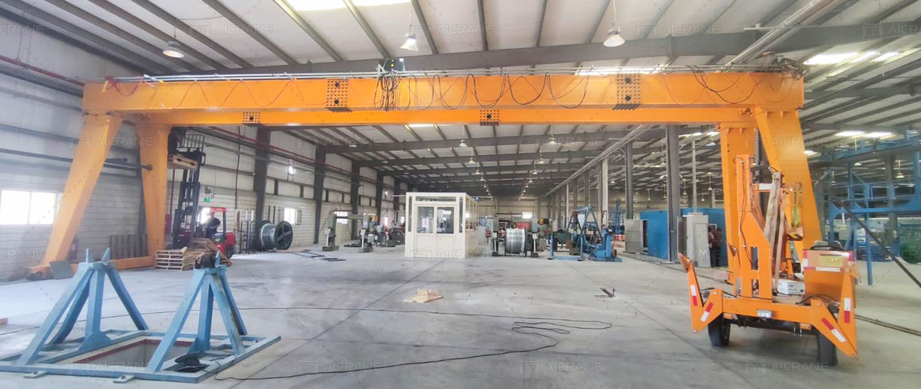 Gantry Crane for Cable Drum Handling Indoors