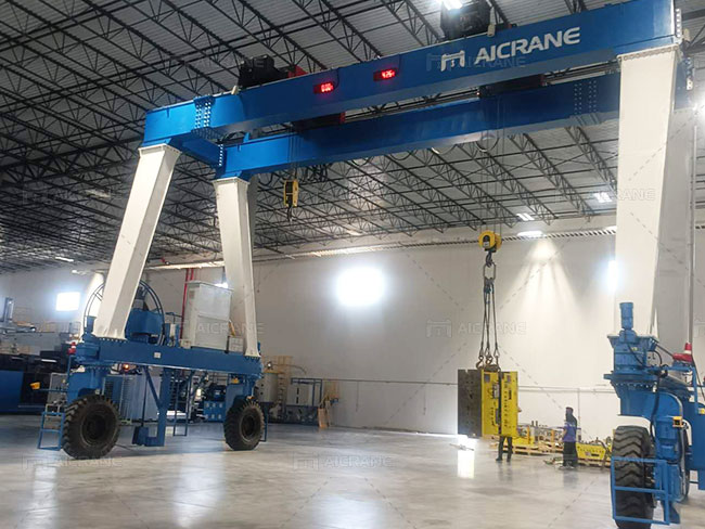 Indoor Rubber Tired Gantry Crane in the USA