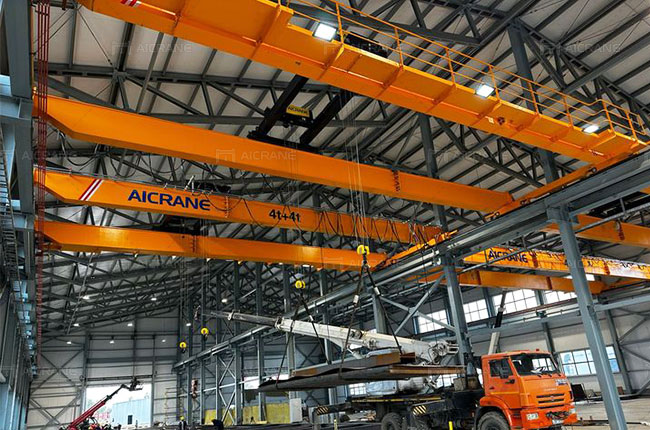 4 Ton + 4 Ton Overhead Cranes in Kazakhstan