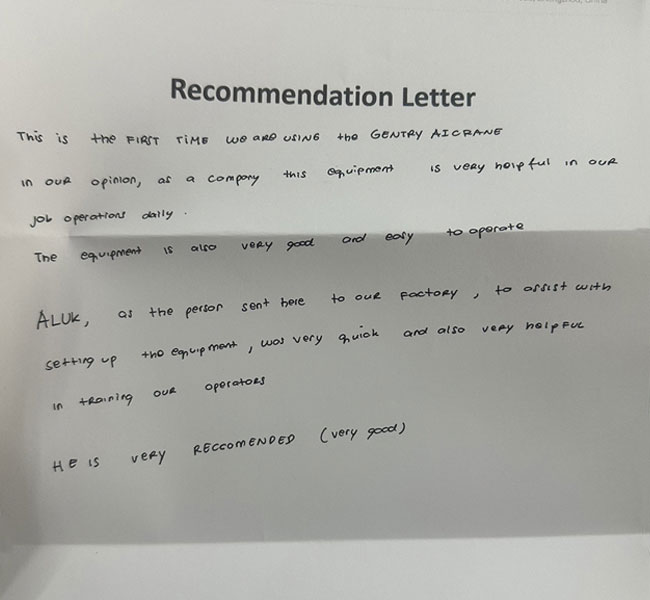 Customer recommendations