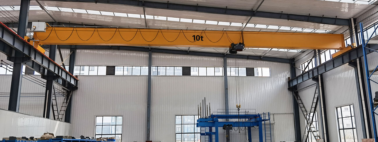 overhead crane in warehouse