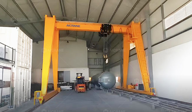12 Ton Gantry Crane for Rubber Factory in Qatar