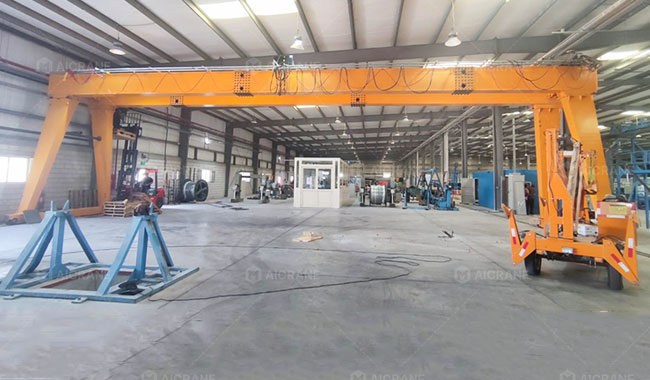 6 Ton Gantry Crane for Cable Drum Handling in Saudi Arabia