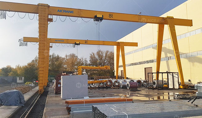 8 Ton Gantry Crane for Steel Plant in Kazakhstan