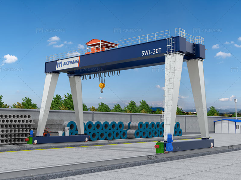 Double Girder Gantry Crane in Railway