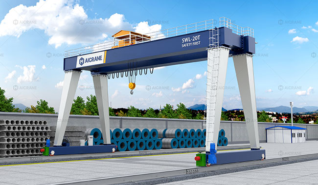 double girder light duty gantry crane