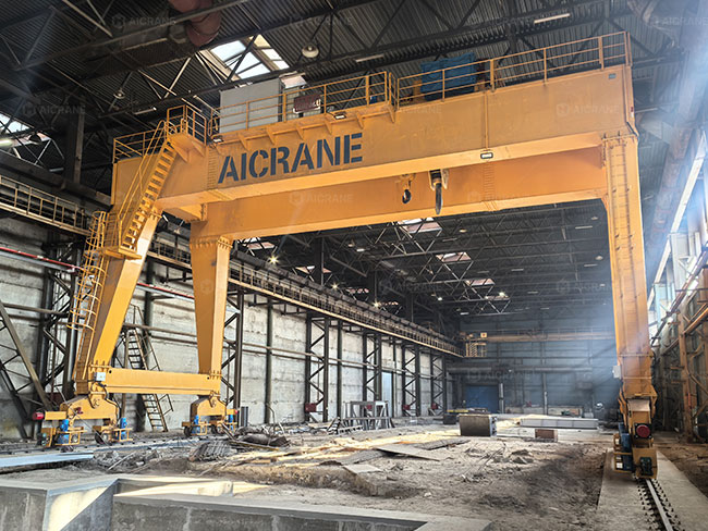 120 ton double girder gantry crane in Russia