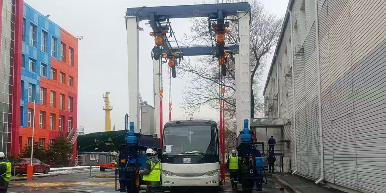 20 Ton Mobile Gantry Crane for Bus Handling