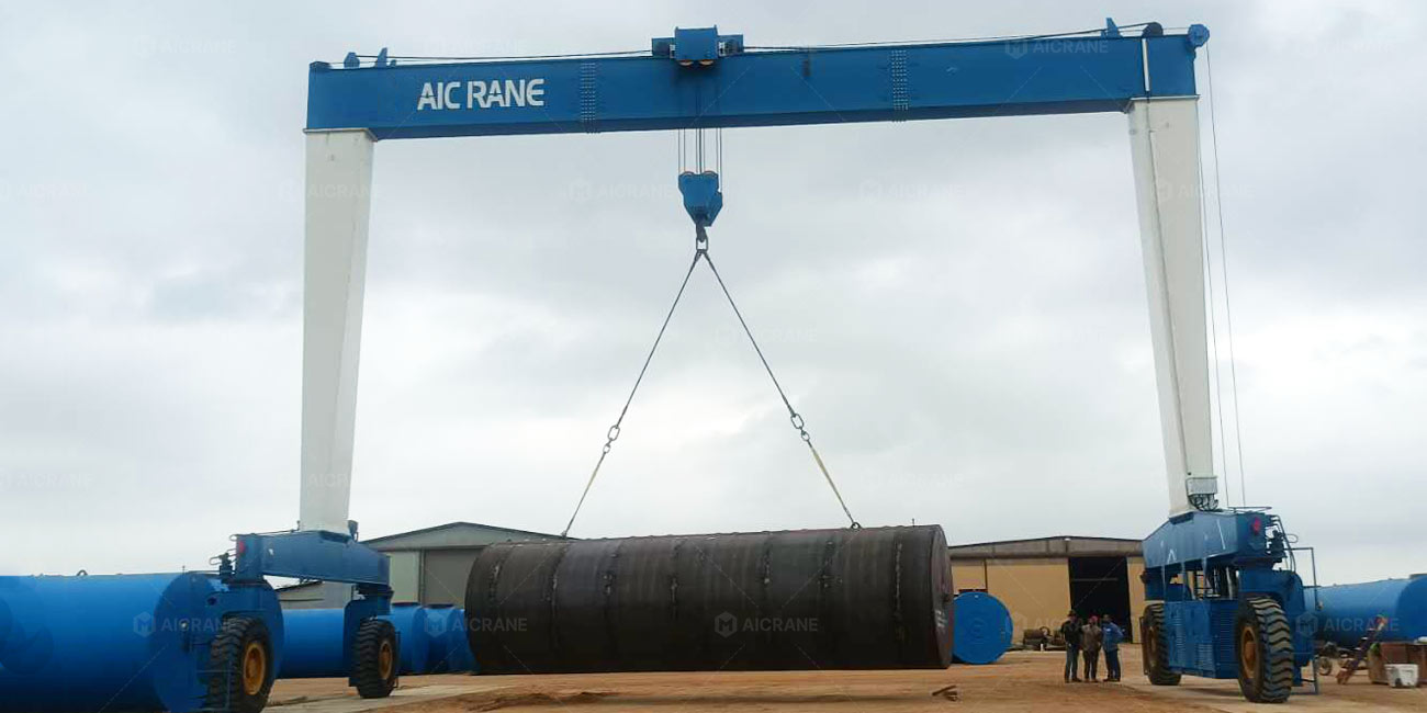 40 Ton Mobile Gantry Crane for Steel Tank Handling