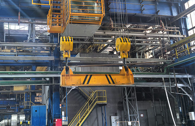 Electromagnetic Lifting Beam for Handling Steel Plates