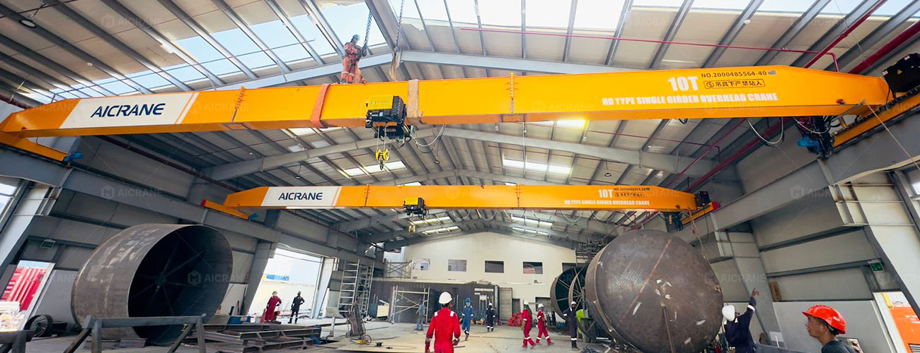 Indoor Overhead Crane Installation
