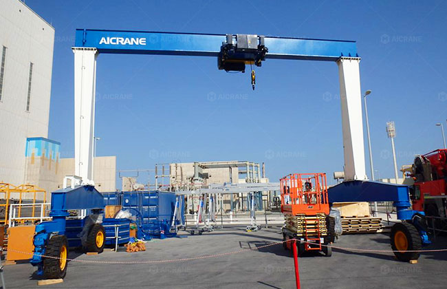Rubber Tyred Gantry Crane for Power Plant Maintenance Tasks