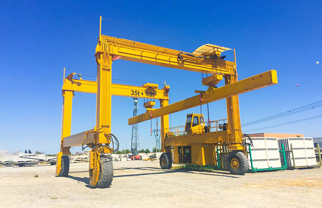 rubber tyred gantry crane for power plant construction site
