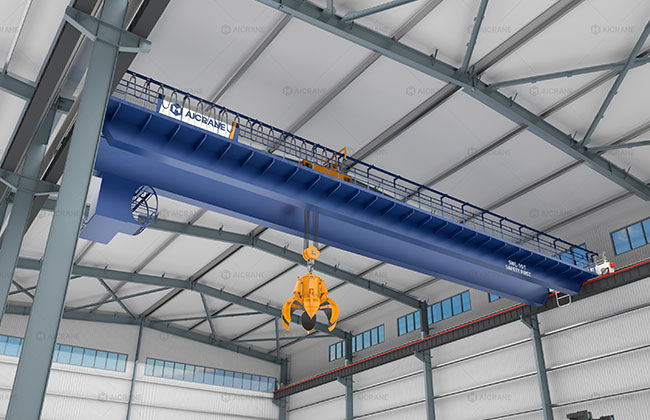 Grab Bucket Cranes for Bulk Waste Handling