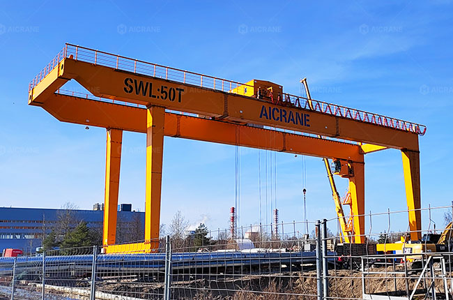 U Frame Gantry Crane for Construction Project