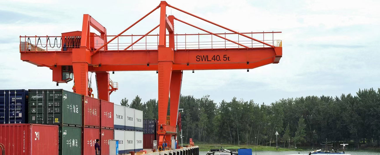 rail mounted port gantry crane