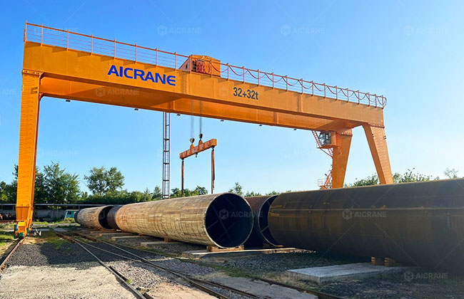 Double Girder Gantry Crane for Saudi Steel & Manufacturing Industries