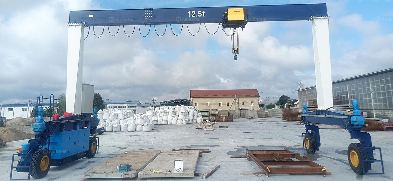 RTG Crane for Flexible Precast Slab Handling in Russia