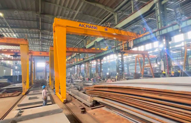 Semi Gantry Crane for Steel & Manufacturing Projects in Saudi Arabia