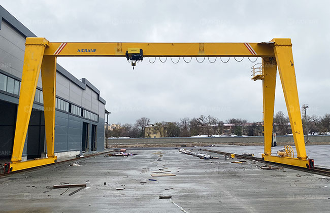 Single Girder Gantry Crane for Saudi Steel and Manufacturing Plants