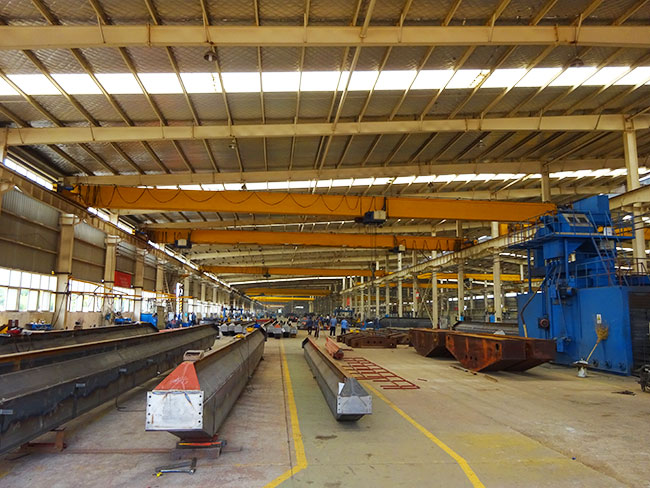 low headroom single girder overhead crane