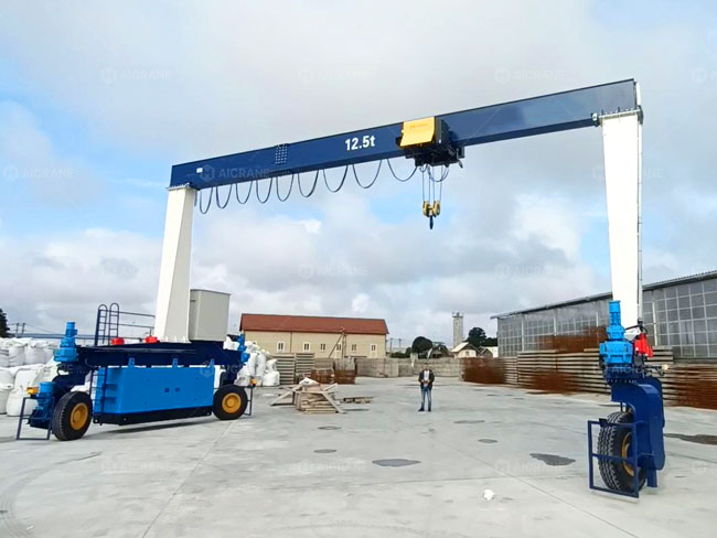 Mobile Single Beam RTG Crane in Russia