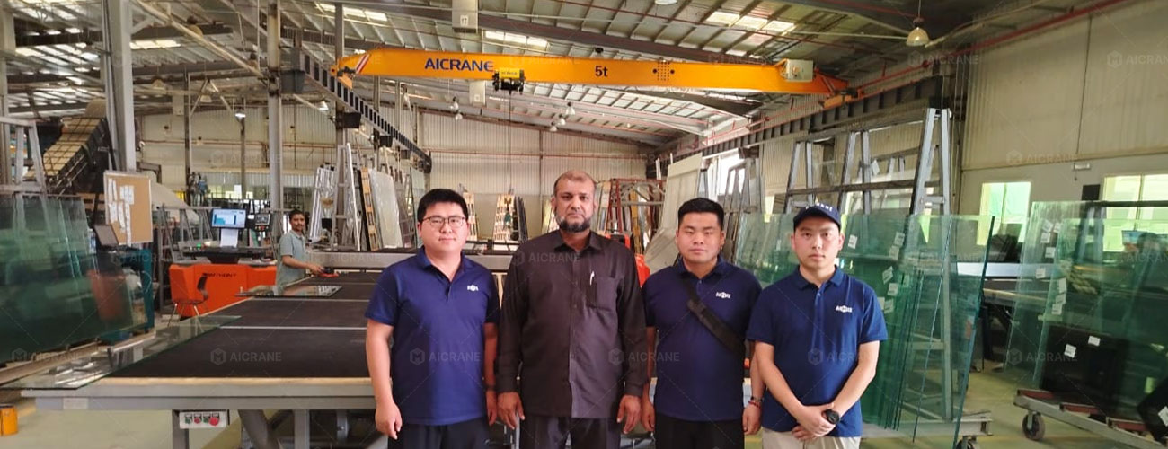 overhead crane project in Saudi Arabia
