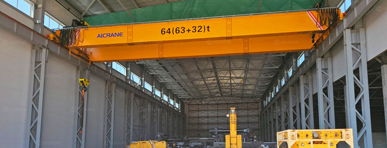 Customized Double Girder Bridge Crane for A Russian Manufacturing Facility