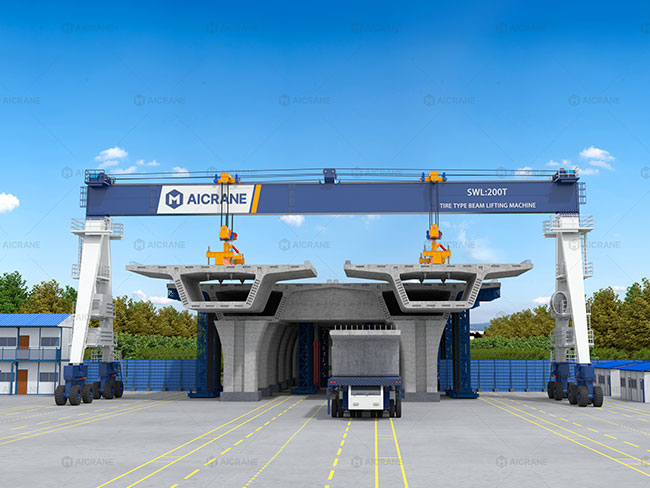 Straddle Carrier for Road And Bridge Construction